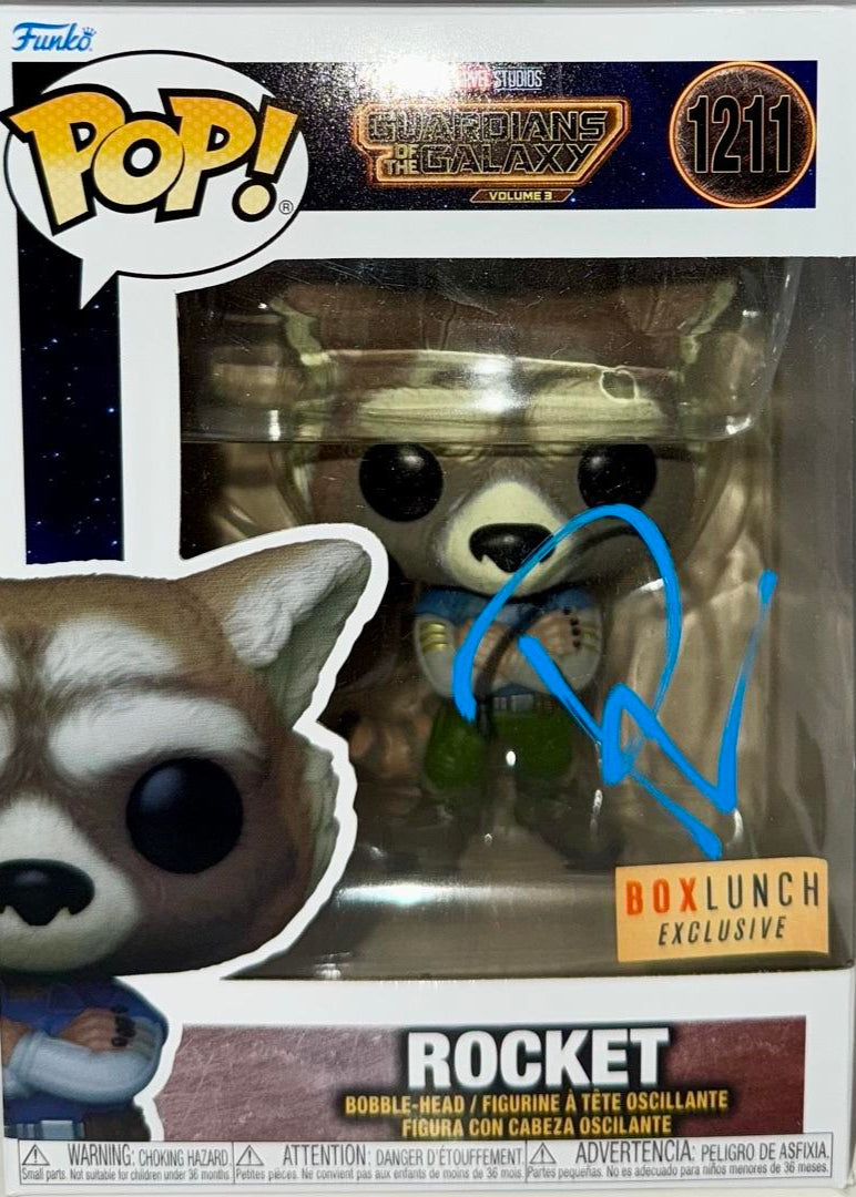 Bradley Cooper Signed Funko Pop #1211 "Rocket Raccoon" GOTG - Beckett COA #01